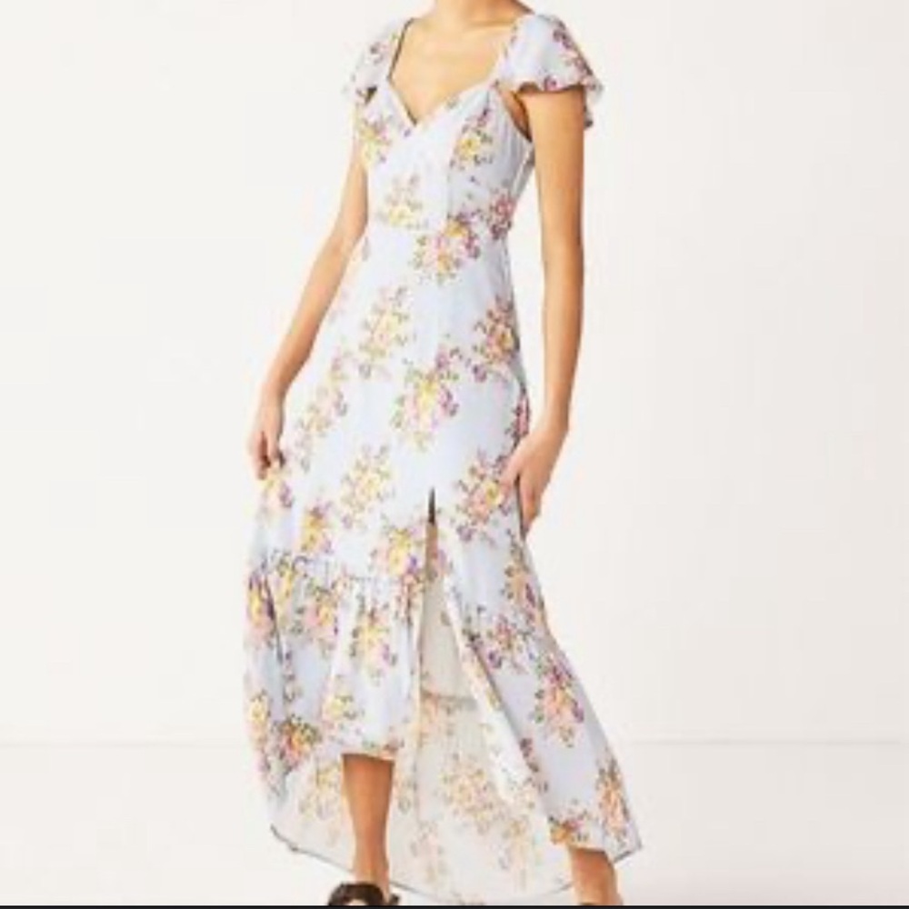 Rewind Floral High-Low Maxi Dress Junior size XL